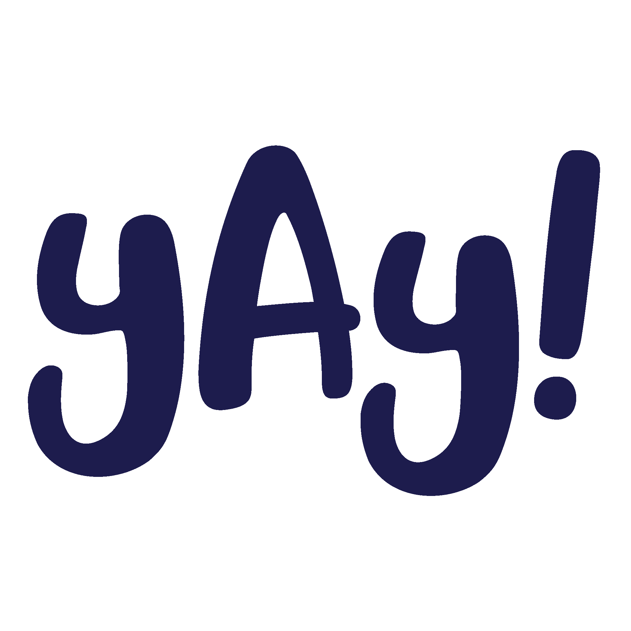 yay simple text logo